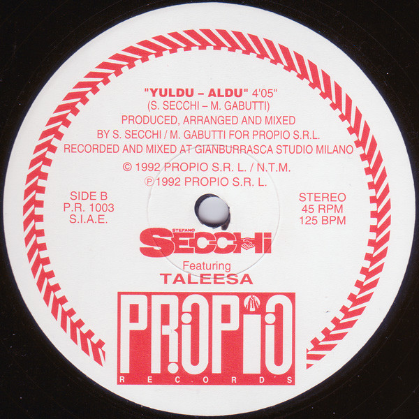 Stefano Secchi Featuring Taleesa - We Are Easy To Love | Propio Records (P.R. 1003) - 4 Stefano Secchi Featuring Taleesa - We Are Easy To Love | Propio Records (P.R. 1003) - 4