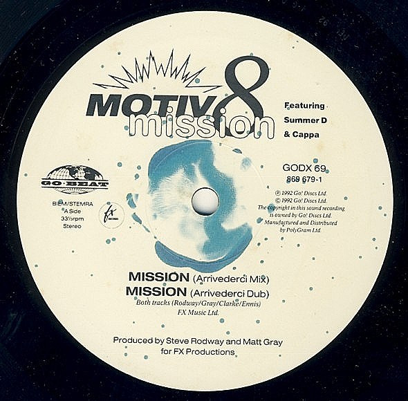 Motiv 8 Featuring Summer D And Cappa - Mission | Go! Discs (GODX 69) - 2 Motiv 8 Featuring Summer D And Cappa - Mission | Go! Discs (GODX 69) - 2