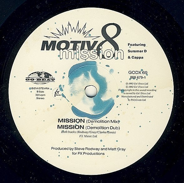 Motiv 8 Featuring Summer D And Cappa - Mission | Go! Discs (GODX 69) - 3 Motiv 8 Featuring Summer D And Cappa - Mission | Go! Discs (GODX 69) - 3