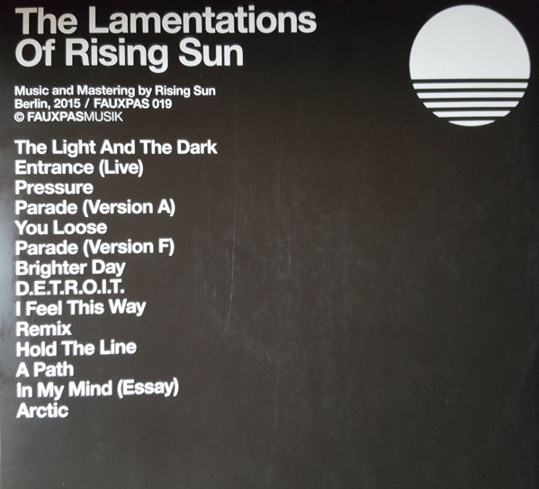 Rising Sun - The Lamentations Of Rising Sun | Fauxpas Musik (FAUXPAS 019)