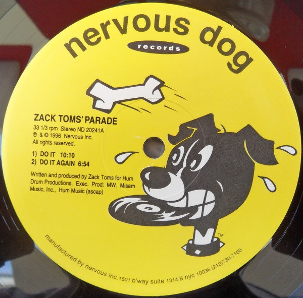 Zack Toms' Parade - Do It / Testify | Nervous Dog Records (ND 20241)
