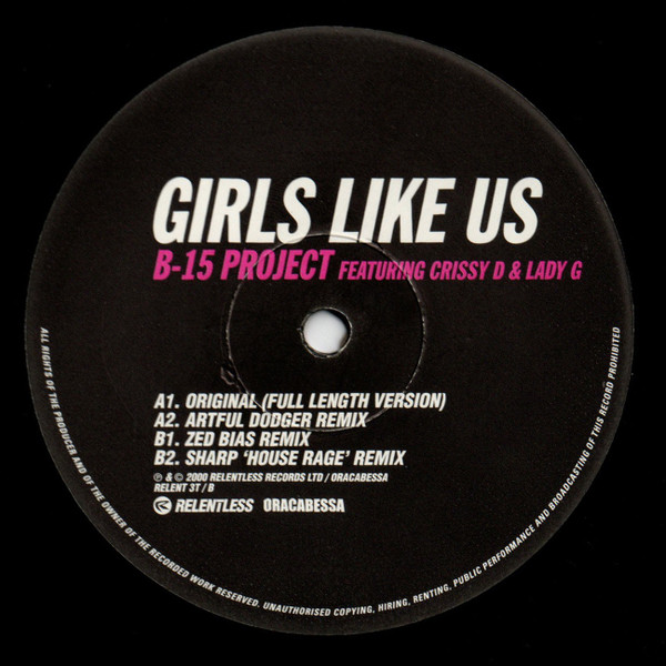 B-15 Project Featuring Crissy D & Lady G - Girls Like Us | Relentless Records (RELENT 3T) - 2