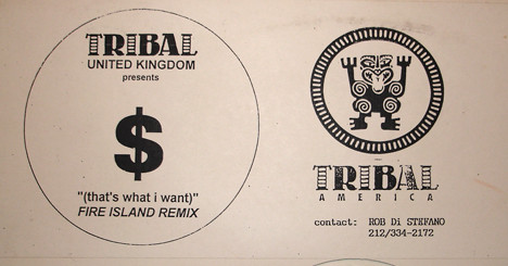 Danny Tenaglia Featuring Roxy - $ (That's What I Want) (Fire Island Remix) | TRIBAL United Kingdom (TRIUK 042) - 2