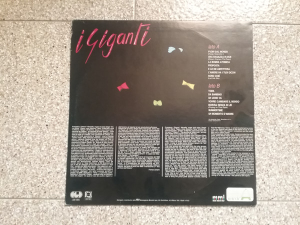 I Giganti - I Giganti | CGD (LSM 1095) - 2 I Giganti - I Giganti | CGD (LSM 1095) - 2