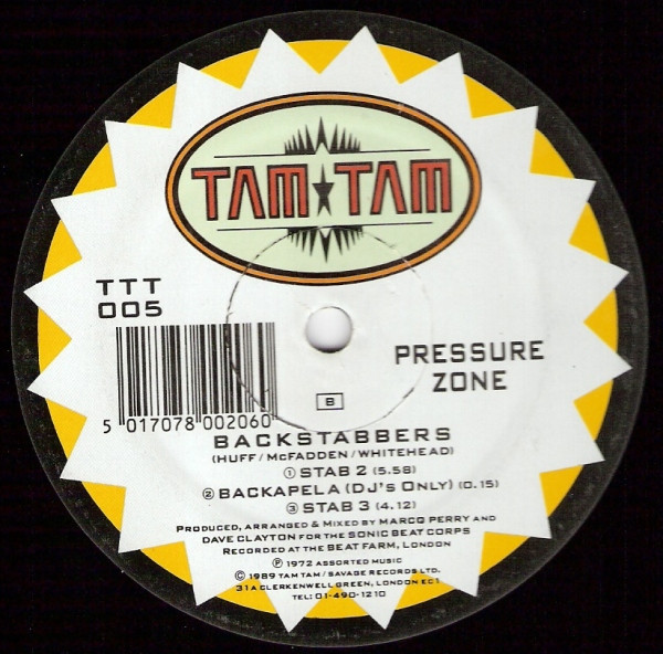 Pressure Zone - Backstabbers | Tam Tam Records (TTT 005) - 2 Pressure Zone - Backstabbers | Tam Tam Records (TTT 005) - 2