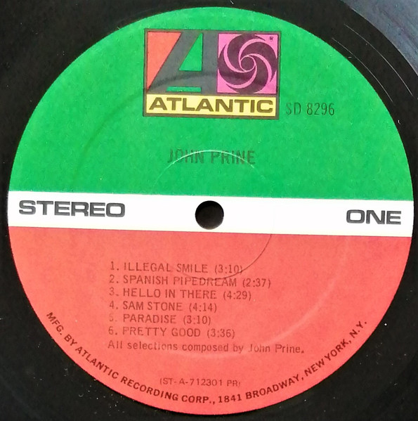 John Prine - John Prine | Atlantic (SD 8296) - 3 John Prine - John Prine | Atlantic (SD 8296) - 3