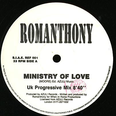 Romanthony - Ministry Of Love | Reform (REF 001)