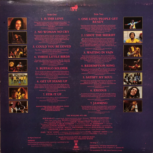 Bob Marley & The Wailers - Legend - The Best Of Bob Marley And The Wailers | Tuff Gong (422-846 210-1) - 2