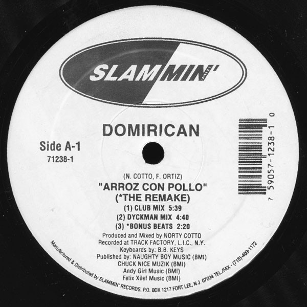 Domirican - Arroz Con Pollo (The Remake) / Pleasure Freaks | Slammin' Records (71238-1)
