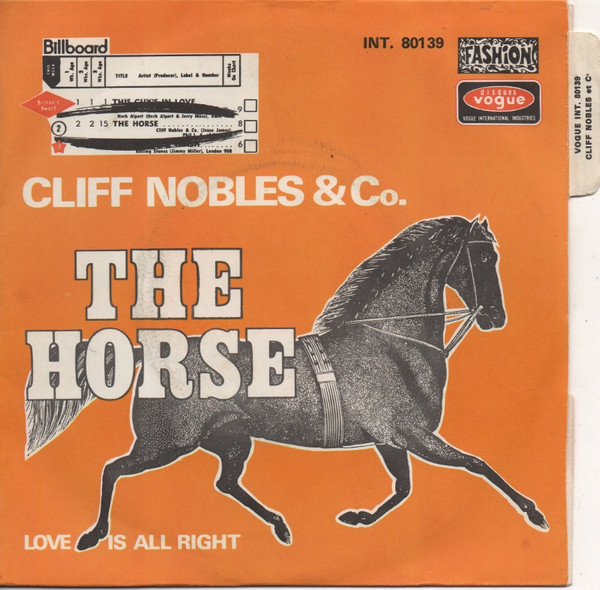 Cliff Nobles & Co - The Horse | Disques Vogue (INT. 80139)