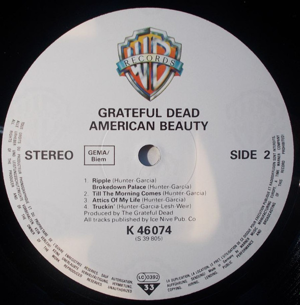 The Grateful Dead - American Beauty | Warner Bros. Records (46 074) - 4