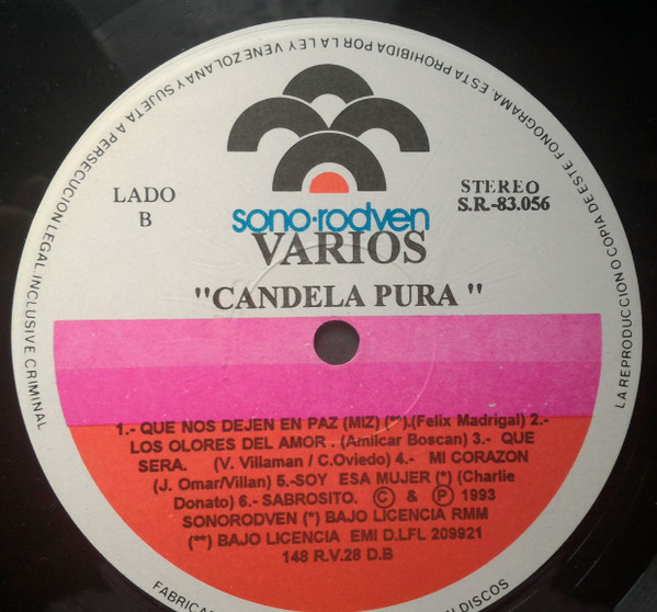 Various - Candela Pura | Sono-Rodven (S.R.-83.056) - 3 Various - Candela Pura | Sono-Rodven (S.R.-83.056) - 3