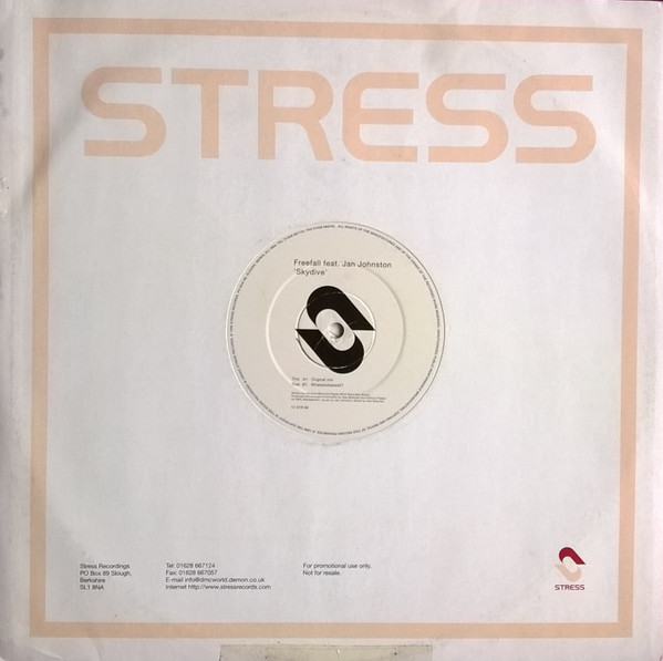 Freefall Featuring Jan Johnston - Skydive | Stress Records (12 STR 89) - 3 Freefall Featuring Jan Johnston - Skydive | Stress Records (12 STR 89) - 3