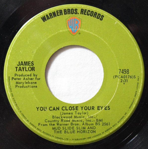 James Taylor - You've Got A Friend / You Can Close Your Eyes | Warner Bros. Records (7498) - 2 James Taylor - You've Got A Friend / You Can Close Your Eyes | Warner Bros. Records (7498) - 2