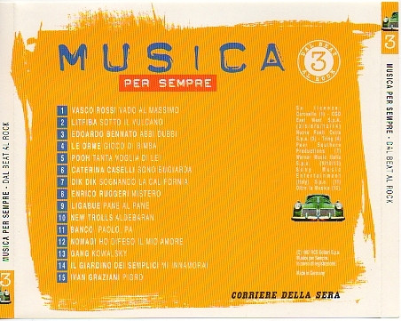 Various - Musica Per Sempre 3 - Dal Beat Al Rock | Corriere Della Sera (CORR000032) - 3 Various - Musica Per Sempre 3 - Dal Beat Al Rock | Corriere Della Sera (CORR000032) - 3