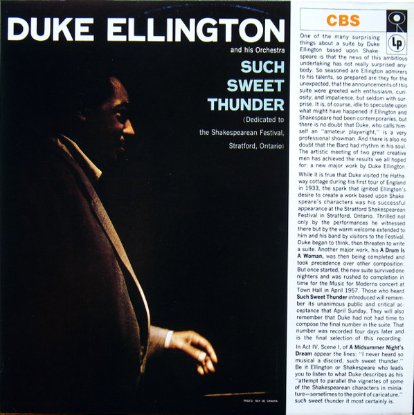 Duke Ellington And His Orchestra - Such Sweet Thunder | CBS (465146 1) - main Duke Ellington And His Orchestra - Such Sweet Thunder | CBS (465146 1) - main