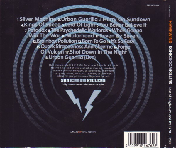 Hawkwind - Sonic Boom Killers (Best Of Singles A's And B's From 1970 To 1980) CD | Repertoire Records (REP 4676-WY) - 2 Hawkwind - Sonic Boom Killers (Best Of Singles A's And B's From 1970 To 1980) CD | Repertoire Records (REP 4676-WY) - 2