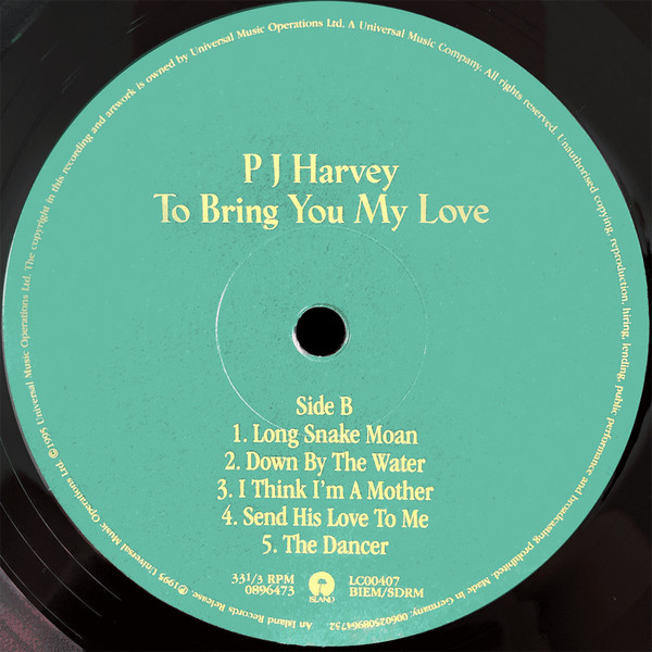 PJ Harvey - To Bring You My Love | Island Records (0896473) - 4