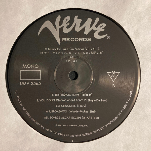 Tal Farlow - Tal | Verve Records (UMV 2565) - 4