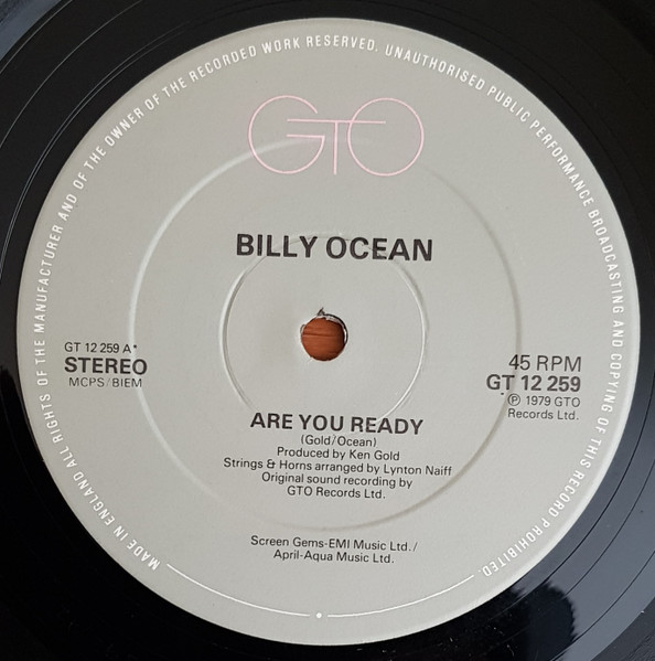 Billy Ocean - Are You Ready | GTO (GT 12 259) - main