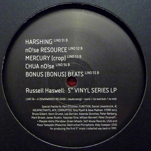 Russell Haswell - 5" Vinyl Series LP | Downwards (LINO 56) - 2