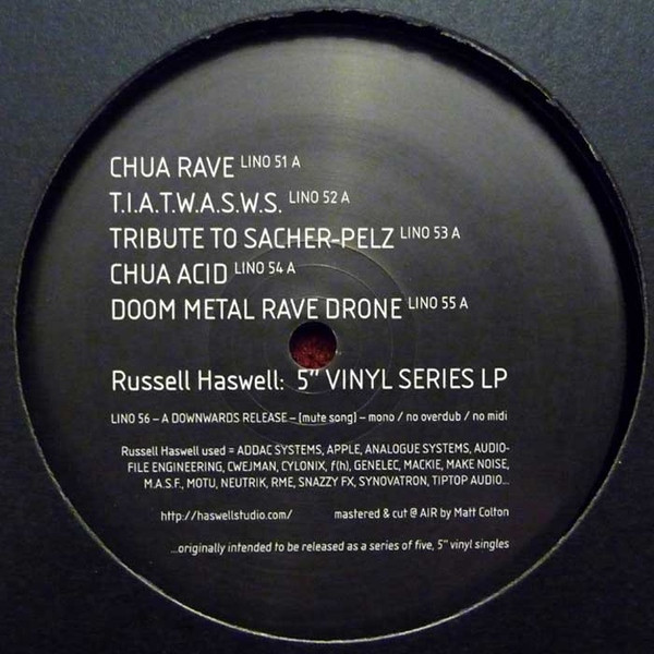 Russell Haswell - 5" Vinyl Series LP | Downwards (LINO 56)