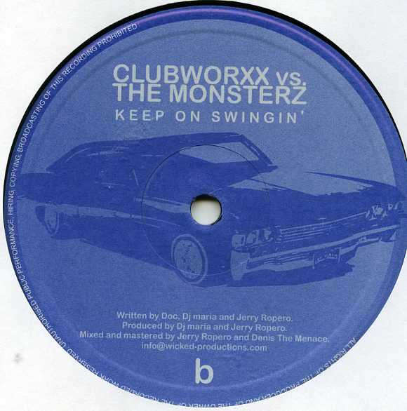 Clubworxx vs. The Monsterz - Keep On Swingin' | Effet Parallele (EFFPA01) - 3