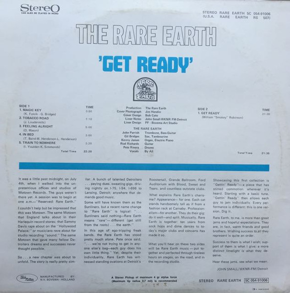 Rare Earth - Get Ready | Rare Earth (5C 054-91006) - 2