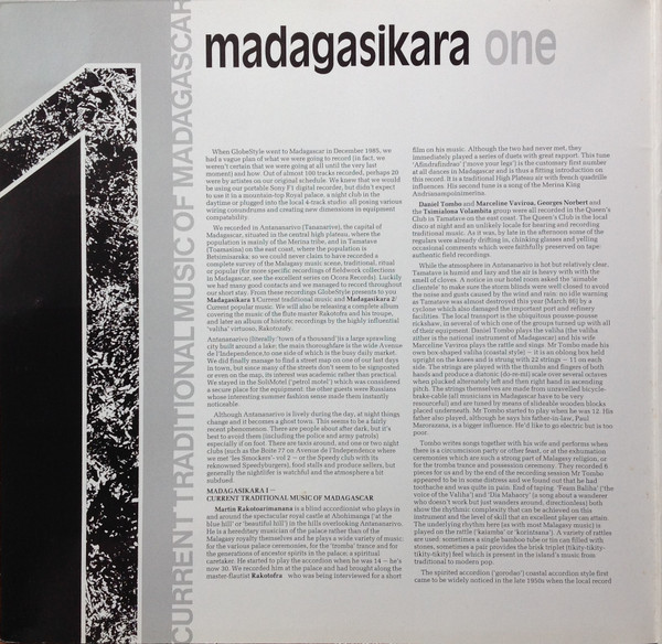 Various - Madagasikara One - Current Traditional Music Of Madagascar | Globe Style (ORBD 012) - 2 Various - Madagasikara One - Current Traditional Music Of Madagascar | Globe Style (ORBD 012) - 2