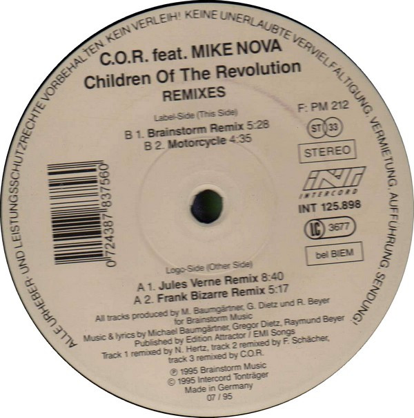 C.O.R. feat. Mike Nova - Children Of The Revolution (Remixes) | Maddog (INT 125.898)
