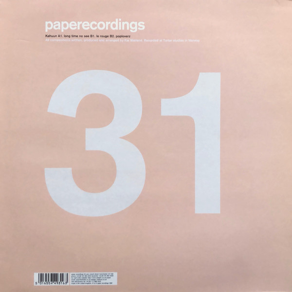 Kahuun - Long Time No See | Paper Recordings (paperecordings 31) - main