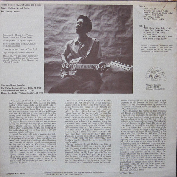 Hound Dog Taylor & The House Rockers - Hound Dog Taylor And The House Rockers | Alligator Records (AL 4701) - 2