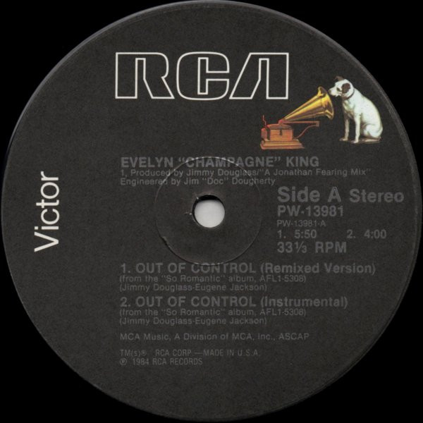 Evelyn King - Out Of Control | RCA Victor (PW-13981) - 3 Evelyn King - Out Of Control | RCA Victor (PW-13981) - 3