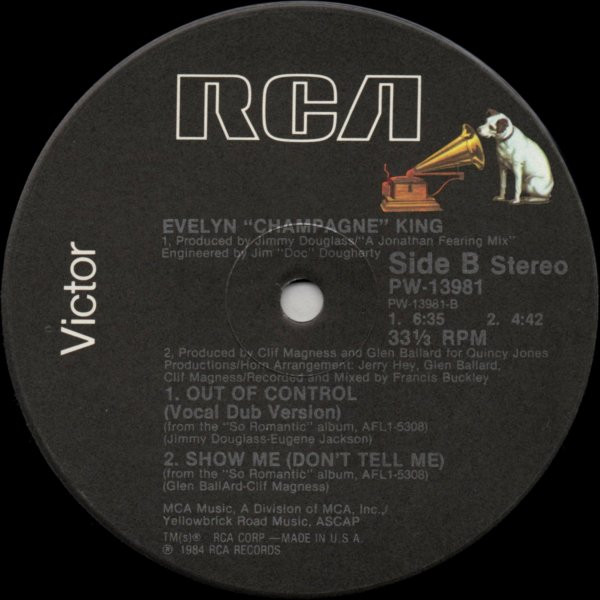 Evelyn King - Out Of Control | RCA Victor (PW-13981) - 4 Evelyn King - Out Of Control | RCA Victor (PW-13981) - 4