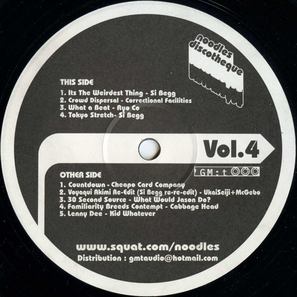 Various - Noodles Discotheque Vol. 4 | Noodles Discotheque (NOODJ 004)