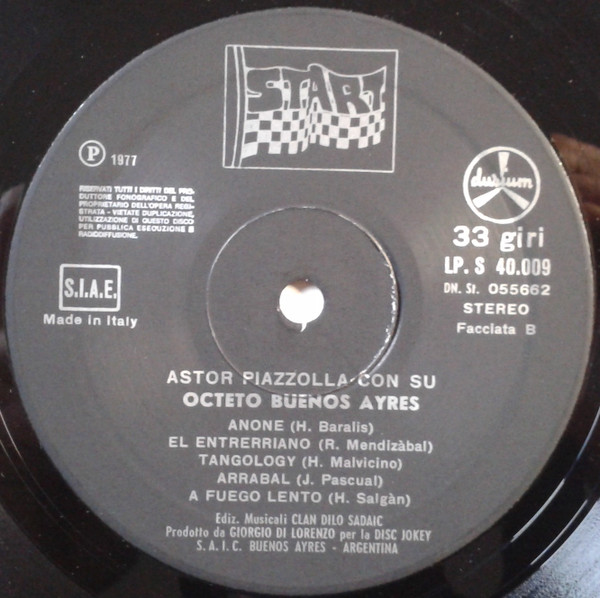 Astor Piazzolla , Octeto Buenos Aires - Octeto Buenos Aires | Durium Start (LP.S 40.009) - 4 Astor Piazzolla , Octeto Buenos Aires - Octeto Buenos Aires | Durium Start (LP.S 40.009) - 4