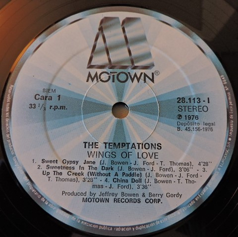 The Temptations - Wings Of Love | Motown (28.113 - I) - 3