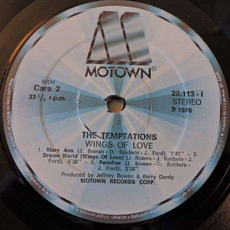 The Temptations - Wings Of Love | Motown (28.113 - I) - 4