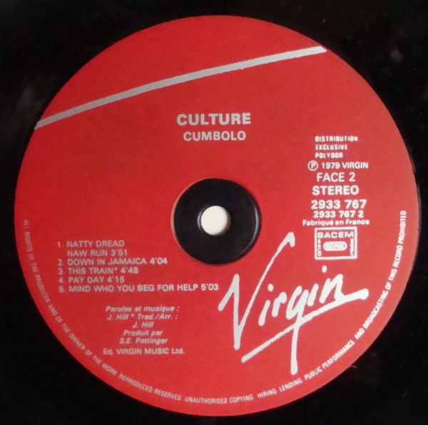 Culture - Cumbolo | Virgin (2933 767) - 2