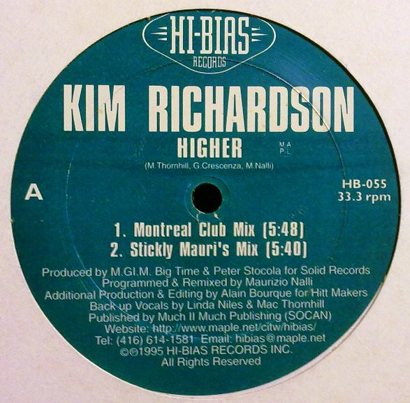 Kim Richardson - Higher | Hi-Bias Records (HB-055) Kim Richardson - Higher | Hi-Bias Records (HB-055)