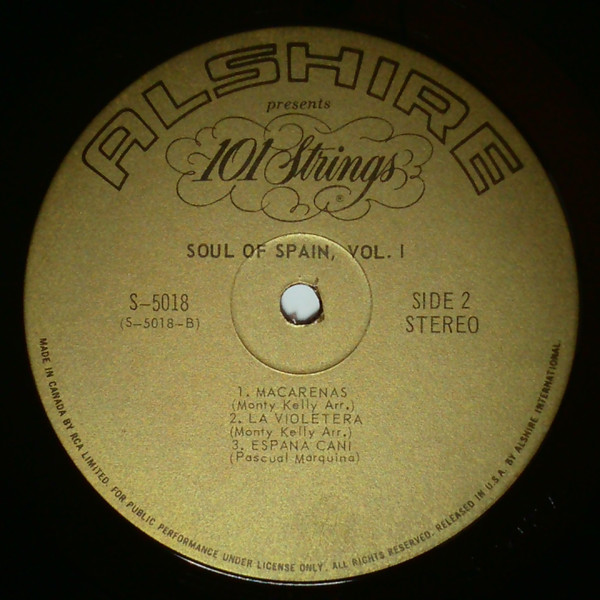 101 Strings - The Soul Of Spain | Alshire (S-5018) - 2