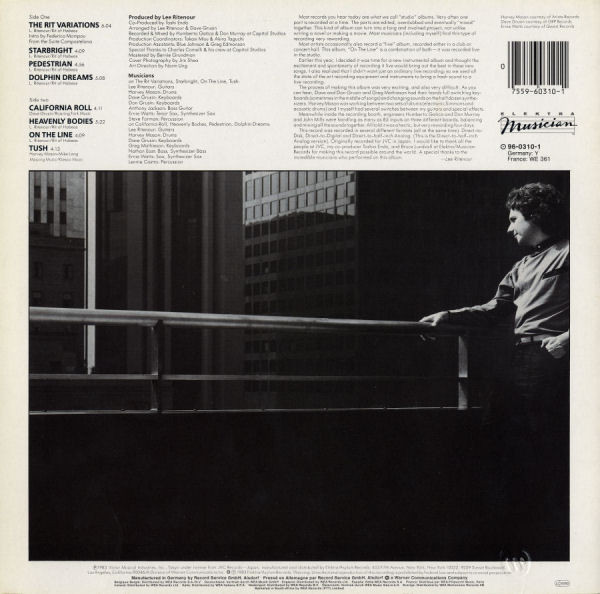 Lee Ritenour - On The Line | Elektra Musician (96-0310-1) - 2