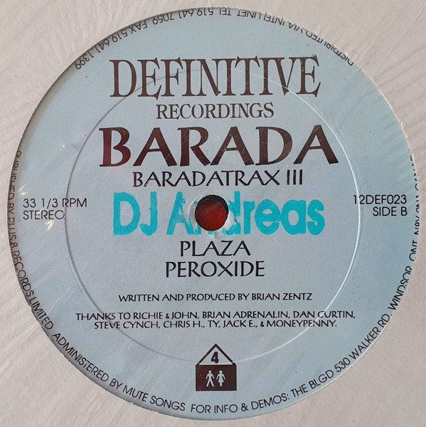 Barada - Baradatrax III | Definitive Recordings (12DEF023) - 2