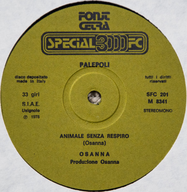 Osanna - Palepoli | Fonit Cetra (SFC 201) - 3