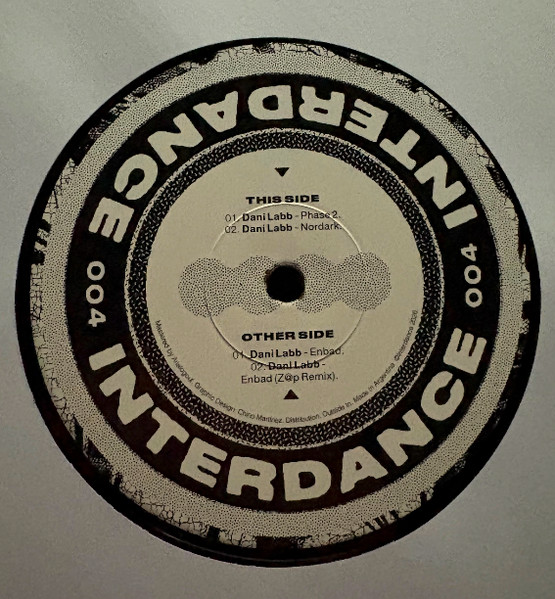 Dani Labb - Interdance 004 EP (Repress) | Interdance (INTER004)
