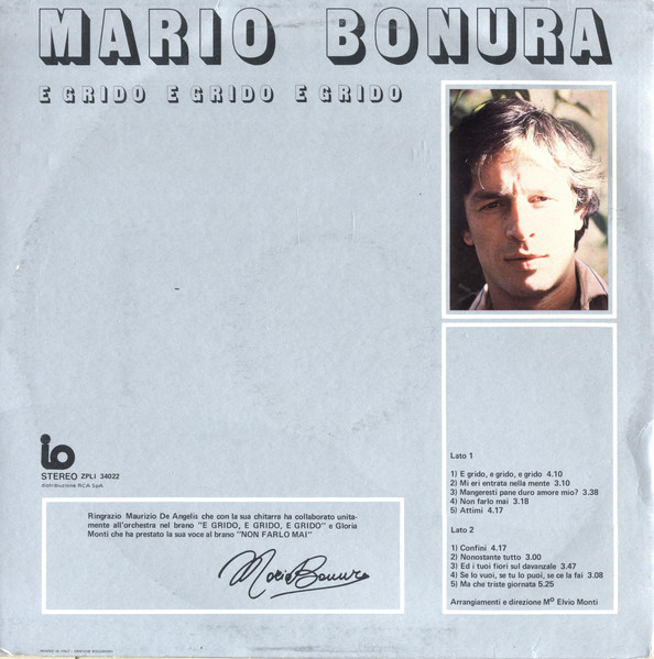Mario Bonura - E Grido E Grido E Grido | International Organization (ZPLI 34022) - 2