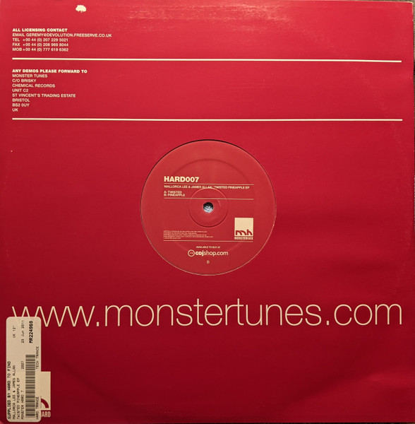 Mallorca Lee & James Allan - Twisted Pineapple EP | Monster Hard (HARD007) - 4