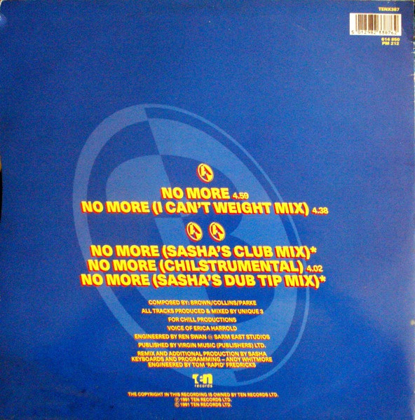Unique 3 - No More | 10 Records (TENX 387) - 2