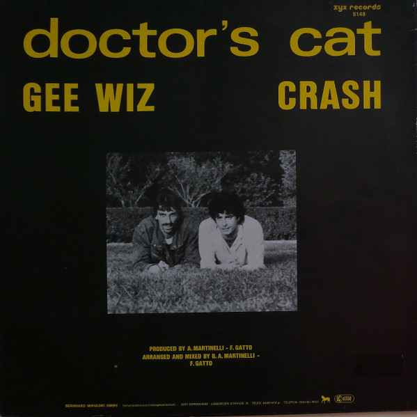 Doctor's Cat - Gee Wiz / Crash | ZYX Records (5148) - 2