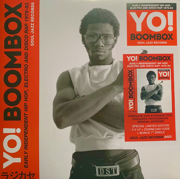 Various - Yo! Boombox (Early Independent Hip Hop, Electro And Disco Rap 1979-83) | Soul Jazz Records (SJR LP530-7) Various - Yo! Boombox (Early Independent Hip Hop, Electro And Disco Rap 1979-83) | Soul Jazz Records (SJR LP530-7)